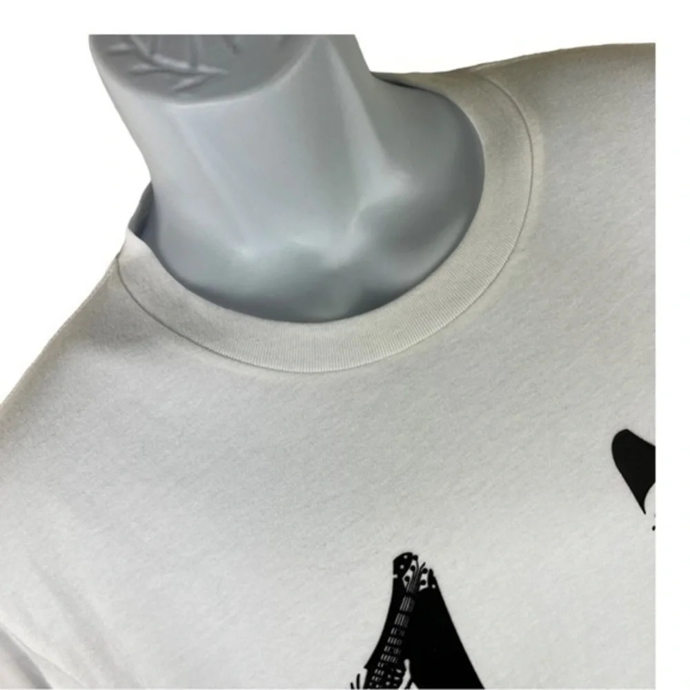 True Religion NWT Men’s T-shirt Polo Letter U white Black Size L